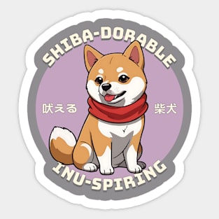 Shiba-Dorable Sticker